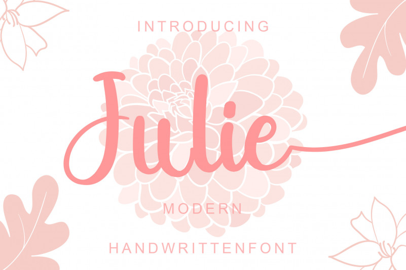 Julie Script Font