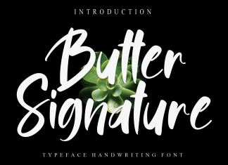 Butter Signature Script Font