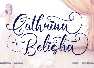 Cathrina Belisha Calligraphy Font
