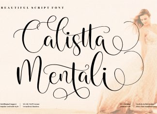 Calistta Mentali Calligraphy Font