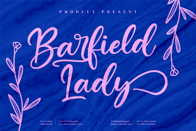 Barfield Lady Script Font