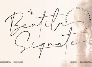 Bentila Signate Script Font