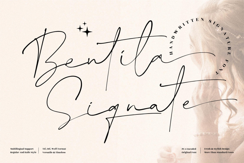 Bentila Signate Script Font