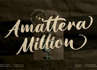 Amattera Million Script Font