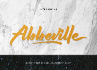 Abbeville Script Font