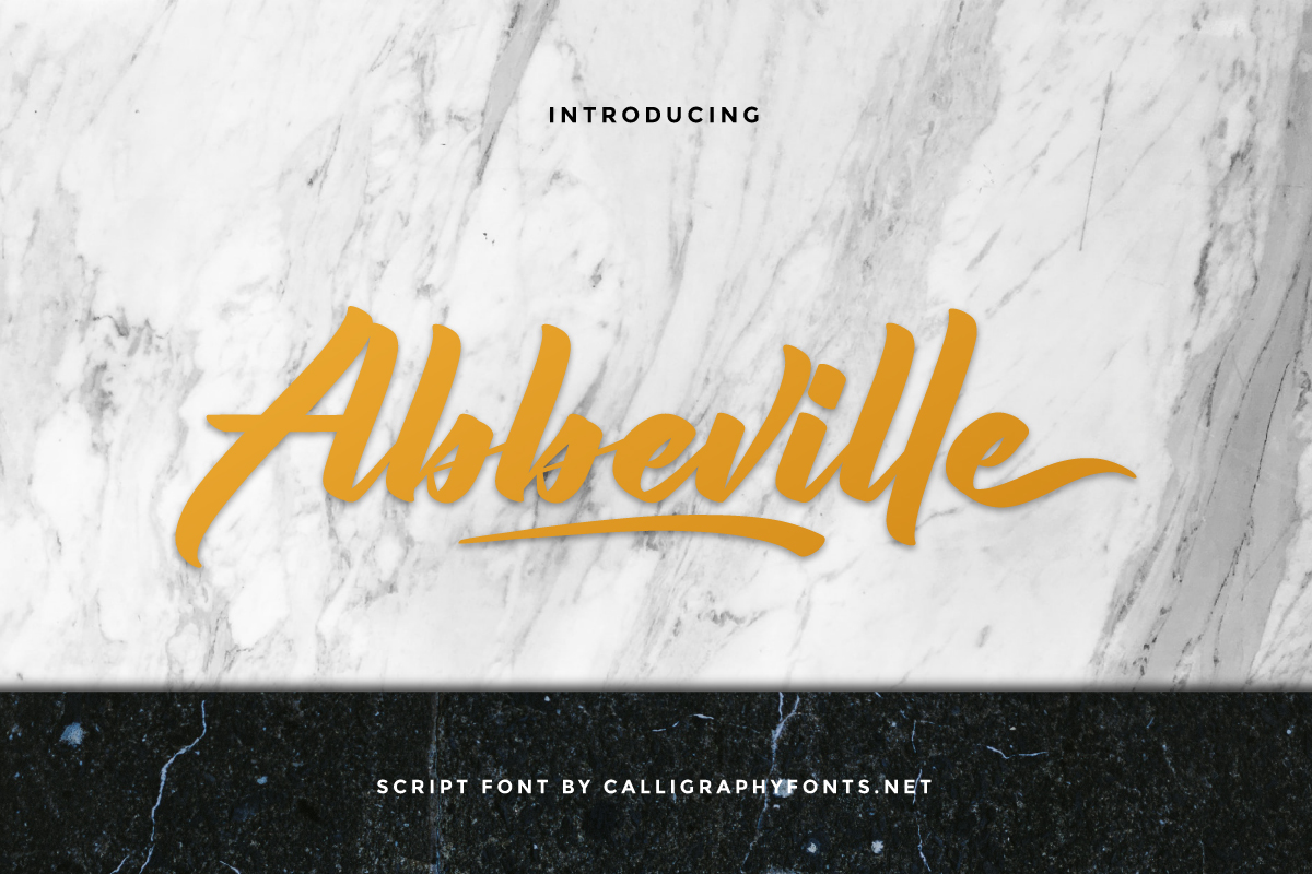 Abbeville Script Font