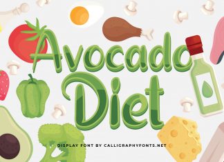 Avocado Diet Display Font