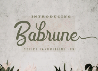 Babrune Script Font
