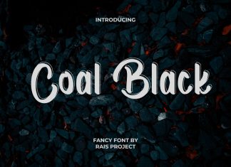 Coal Black Brush Font