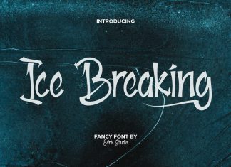 Ice Breaking Brush Font
