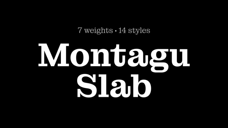 Montagu Slab Serif Font