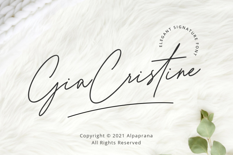Gia Cristine Handwritten Font