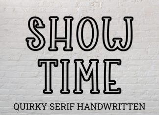 Show Time Display Font