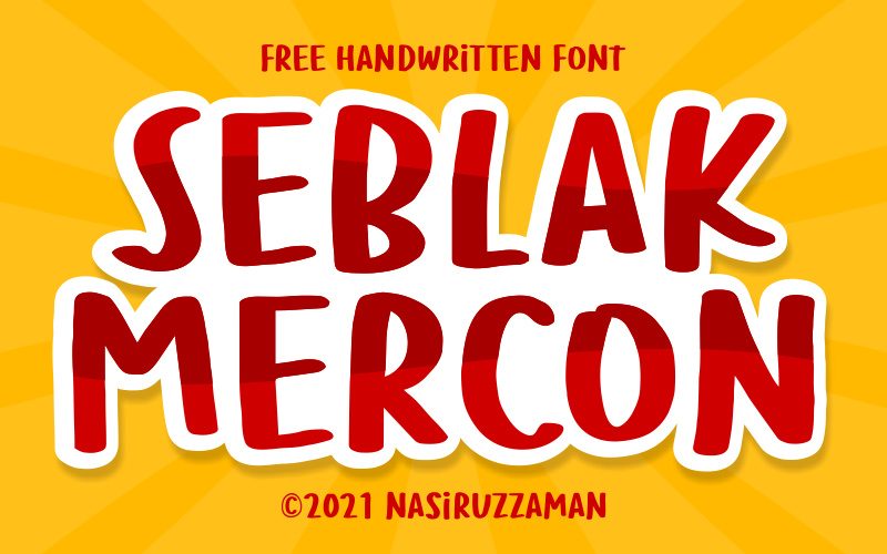 Seblak Mercon Font