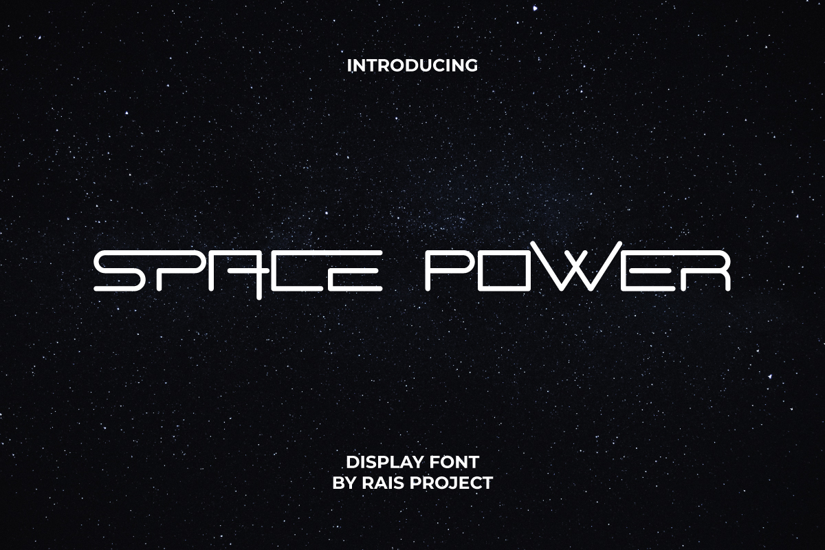 Space Power Display Font