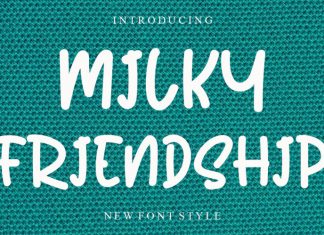 Milky Friendship Font