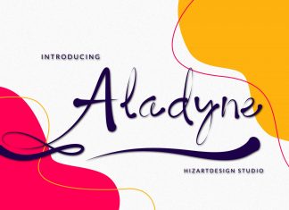 Aladyne Calligraphy Font