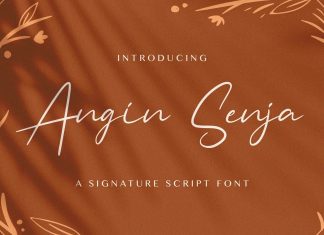 Angin Senja Script Font