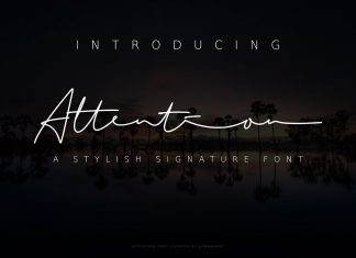 Attention Handwritten Font