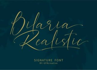Bilaria Realistic Calligraphy Font