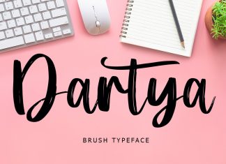 Dartya Brush Font