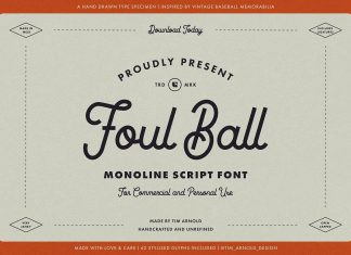 Foul Ball Script Font