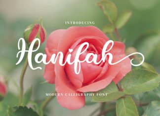 Hanifah Script Font