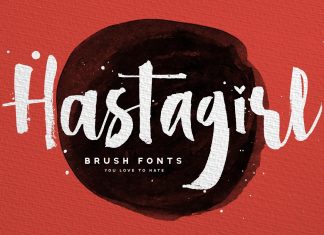 Hastagirl Brush Font
