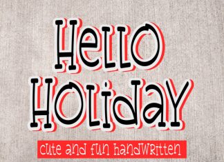 Hellow Holiday Display Font