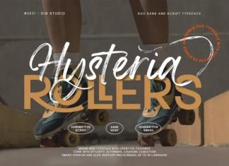 Hysteria Rollers Sans Serif Font