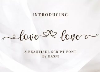 Lovelove Calligraphy Font