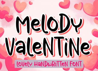 Melody Valentine Display Font