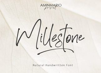 Millestone Handwritten Font