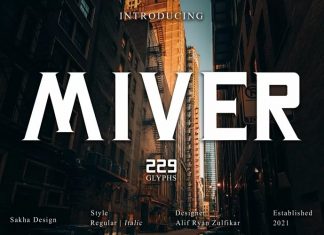 Miver Display Font