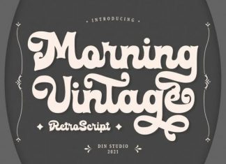 Morning Vintage Script Font