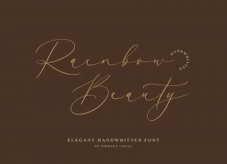Rainbow Beauty Script Font
