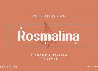 Rosmalina Display Font