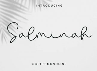 Salminah Script Font