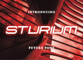 Sturium Display Font