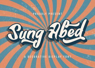 Sung Abed Bold Script Font