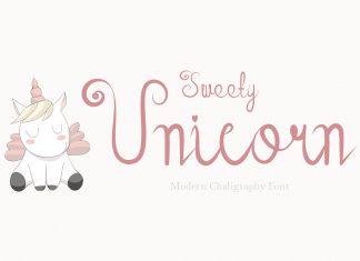 Sweety Unicorn Script Font
