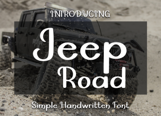 Jeep Road Brush Font