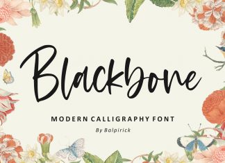 Blackbone Modern Calligraphy Font