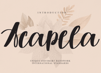 Acapela Script Font