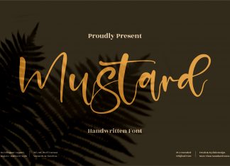 Mustard Script Font
