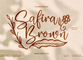 Safira Brown Script Font