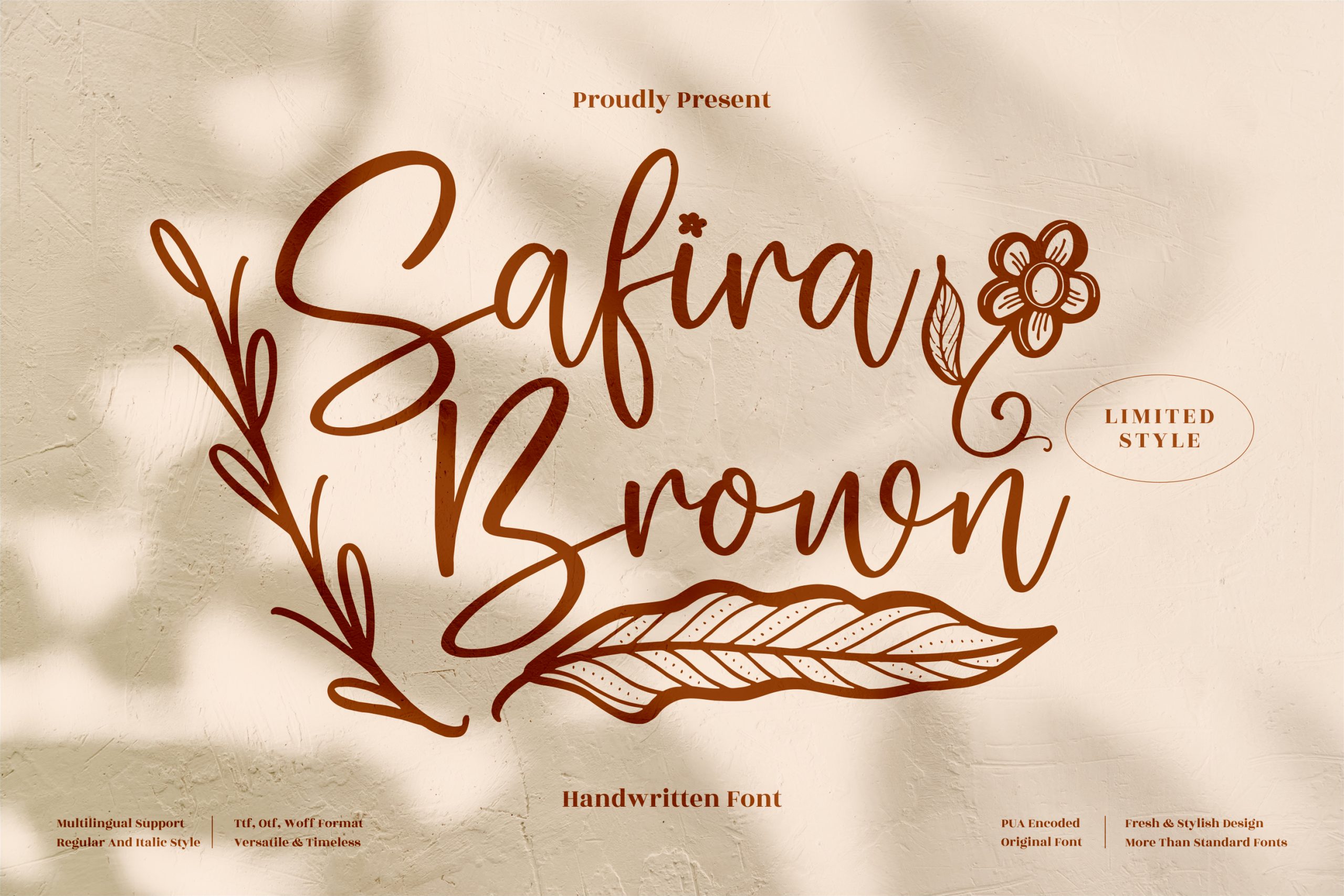 Safira Brown Font Download Free Font