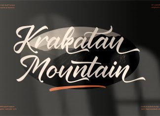 Krakatau Mountain Script Font
