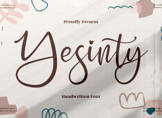 Yesinty Script Font