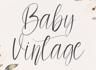 Baby Vintage Script Font